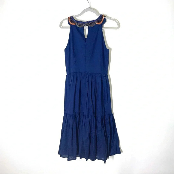 Cynthia Steffe Bead Embellished Neckline Tiered Dress Size 8 - Picture 9 of 9